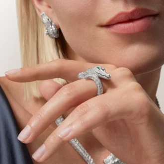 Anel Faune Et Flore De Cartier, pavé