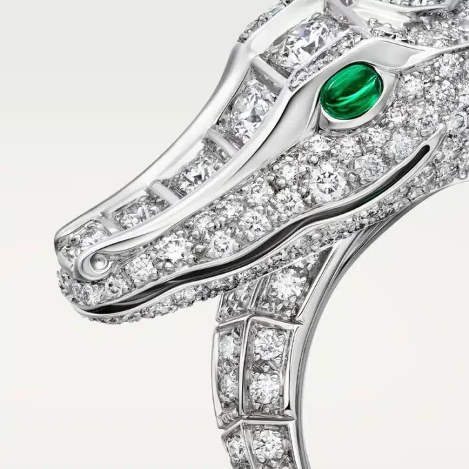 Anel Faune Et Flore De Cartier, pavé