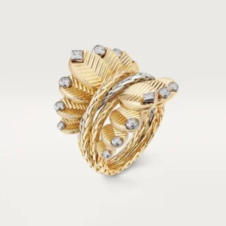 Anel Grain De Café, Diamantes