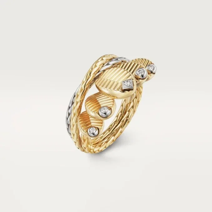Anel Grain De Café, Diamantes