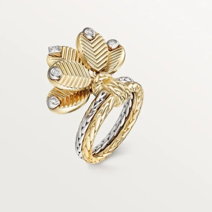 Anel Grain De Café, Diamantes