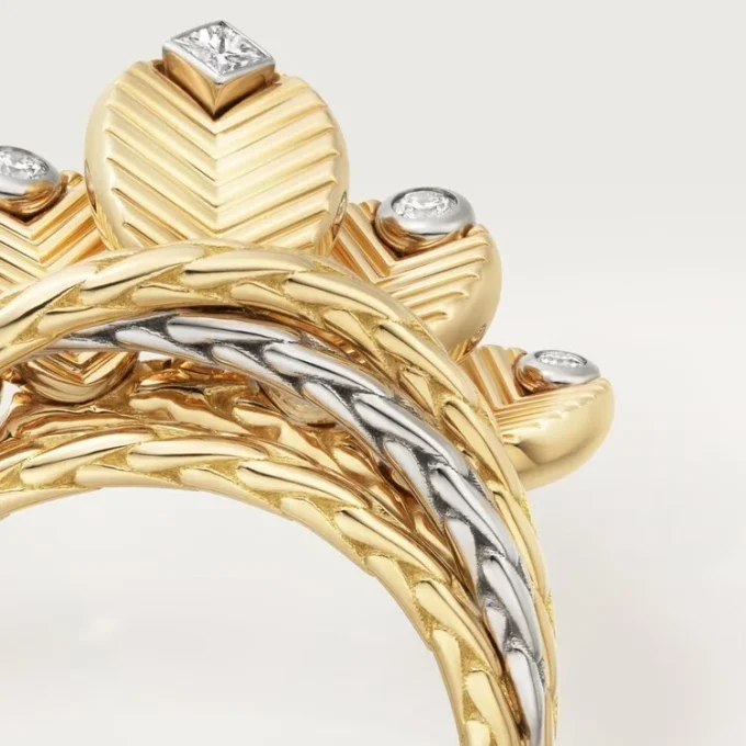 Anel Grain De Café, Diamantes