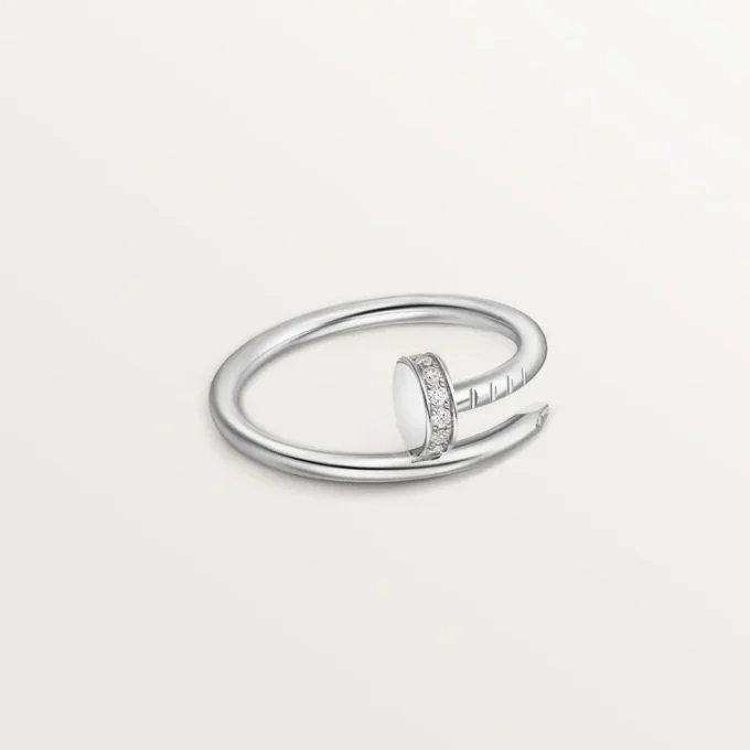 Anel Juste Un Clou, Modelo Pequeno, Diamantes