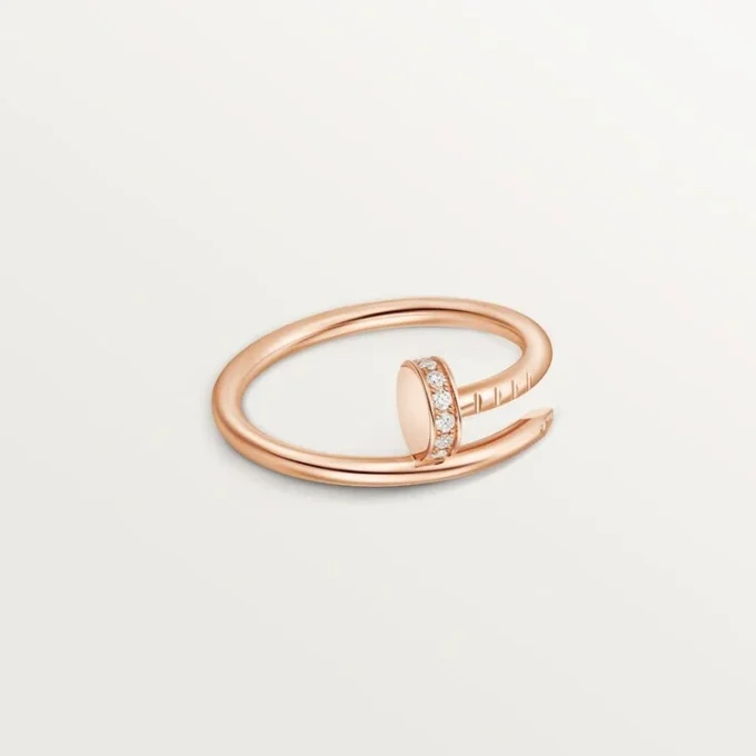 Anel Juste Un Clou, Modelo Pequeno, Diamantes