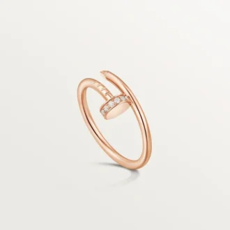 Anel Juste Un Clou, Modelo Pequeno, Diamantes