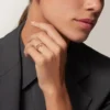 Anel Juste Un Clou, Modelo Pequeno, Diamantes