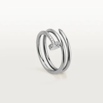 Anel Juste Un Clou – Ouro Branco, Diamantes – Cartier