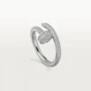 Anel Juste Un Clou – Ouro Branco, Diamantes – Cartier