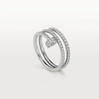 Anel Juste Un Clou – Ouro Branco, Diamantes – Cartier