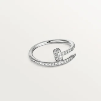 Anel Juste Un Clou – Ouro Branco, Diamantes – Cartier