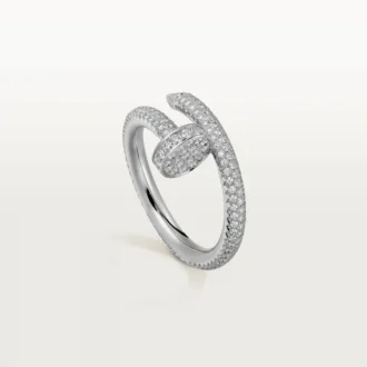 Anel Juste Un Clou – Ouro Branco, Diamantes – Cartier