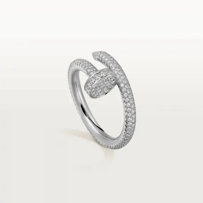 Anel Juste Un Clou – Ouro Branco, Diamantes – Cartier