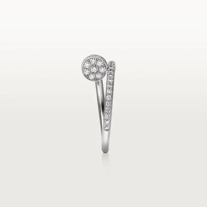 Anel Juste Un Clou – Ouro Branco, Diamantes – Cartier