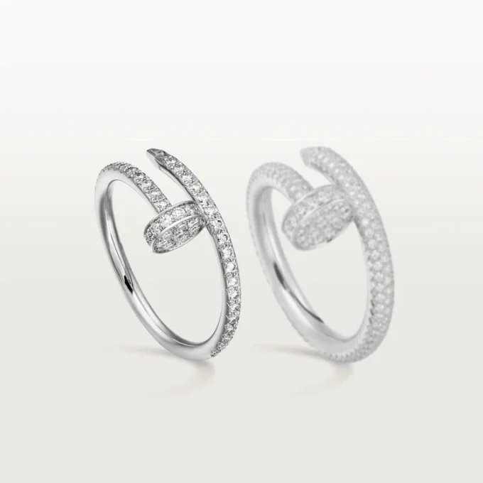 Anel Juste Un Clou – Ouro Branco, Diamantes – Cartier