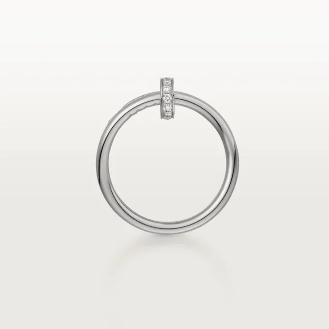 Anel Juste Un Clou – Ouro Branco, Diamantes – Cartier