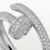 Anel Juste Un Clou – Ouro Branco, Diamantes – Cartier