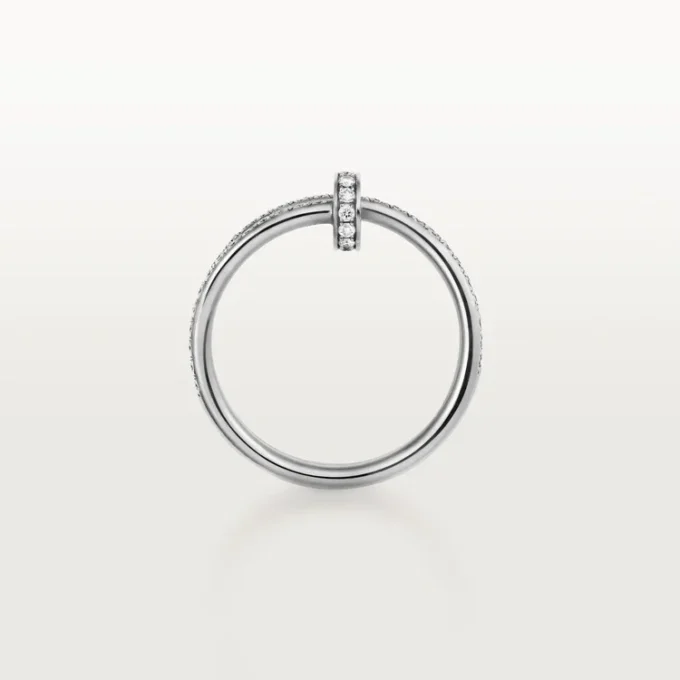 Anel Juste Un Clou – Ouro Branco, Diamantes – Cartier
