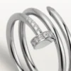 Anel Juste Un Clou – Ouro Branco, Diamantes – Cartier