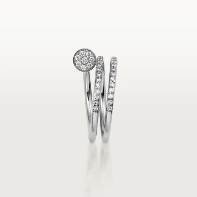 Anel Juste Un Clou – Ouro Branco, Diamantes – Cartier