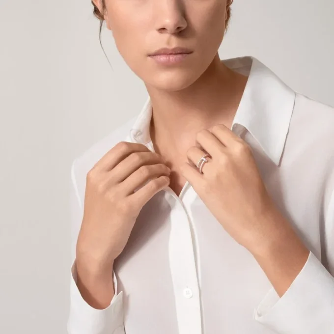 Anel Juste Un Clou – Ouro Branco, Diamantes – Cartier