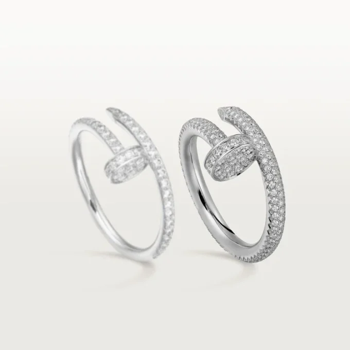 Anel Juste Un Clou – Ouro Branco, Diamantes – Cartier
