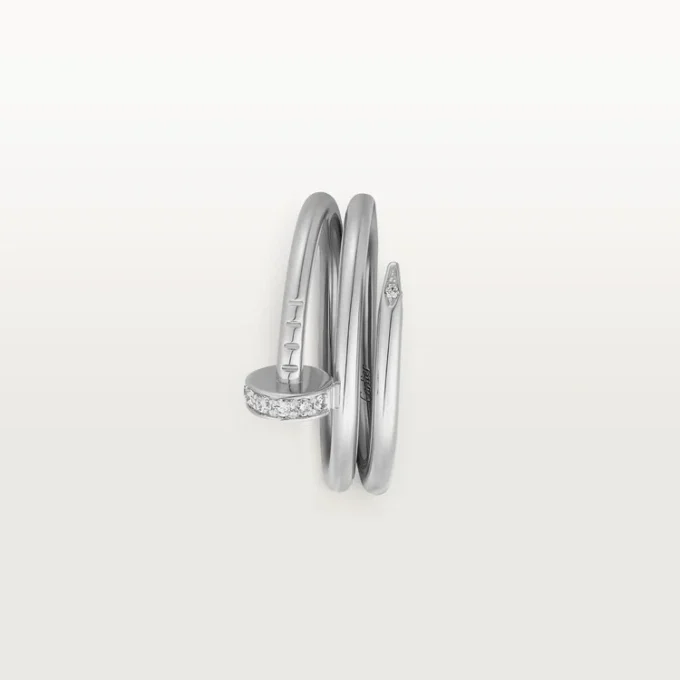 Anel Juste Un Clou – Ouro Branco, Diamantes – Cartier