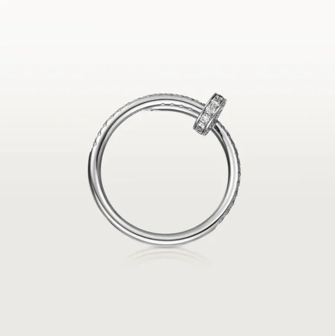 Anel Juste Un Clou – Ouro Branco, Diamantes – Cartier