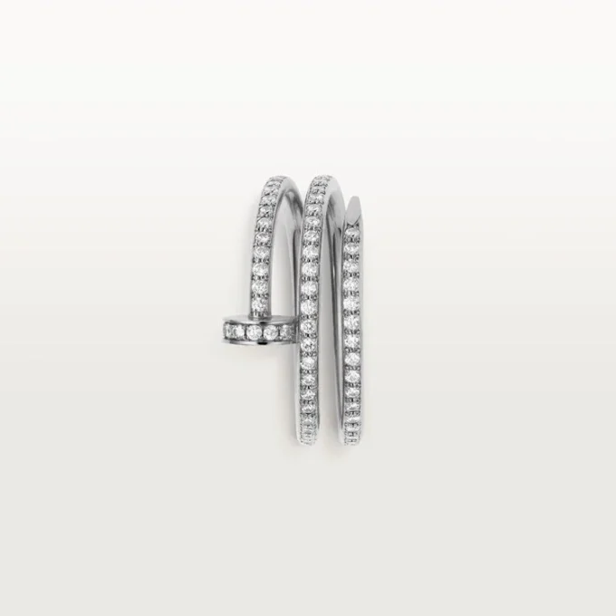 Anel Juste Un Clou – Ouro Branco, Diamantes – Cartier