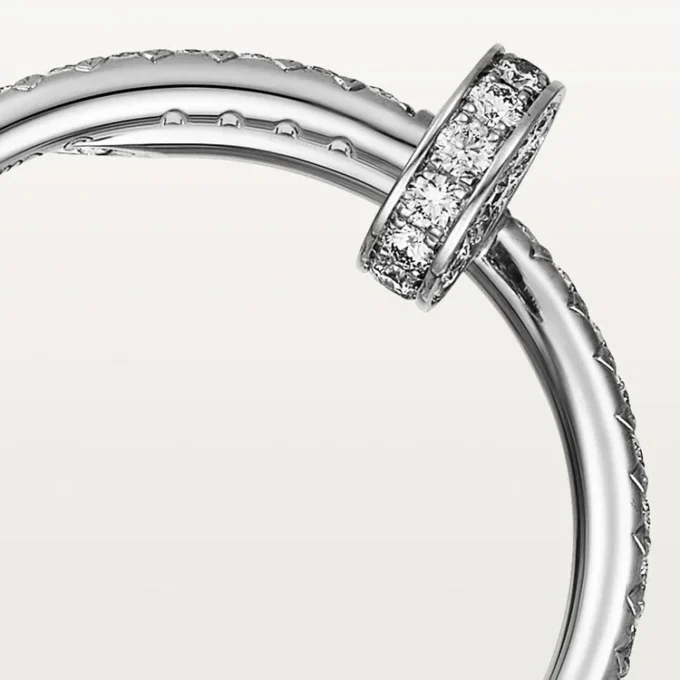 Anel Juste Un Clou – Ouro Branco, Diamantes – Cartier