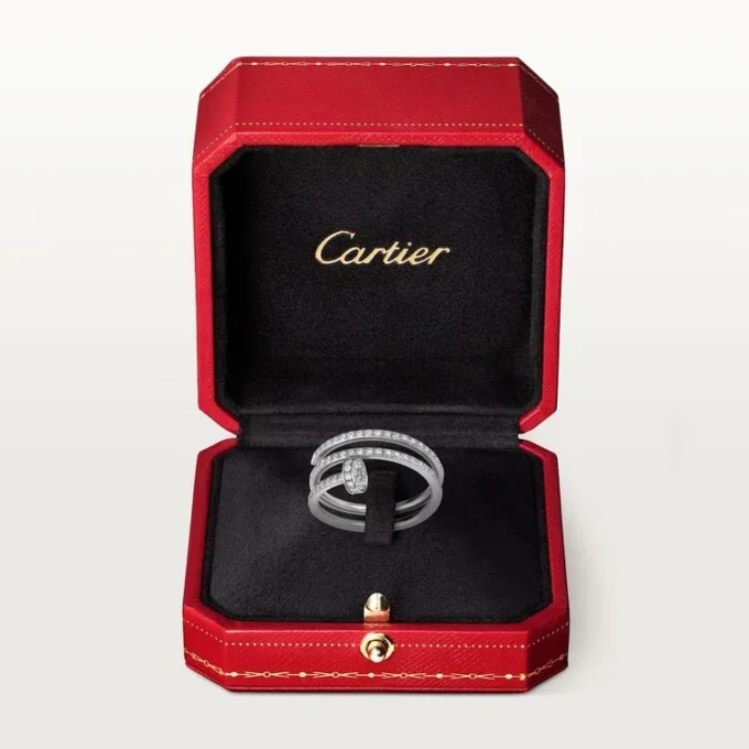 Anel Juste Un Clou – Ouro Branco, Diamantes – Cartier