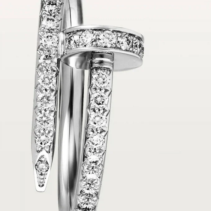Anel Juste Un Clou – Ouro Branco, Diamantes – Cartier