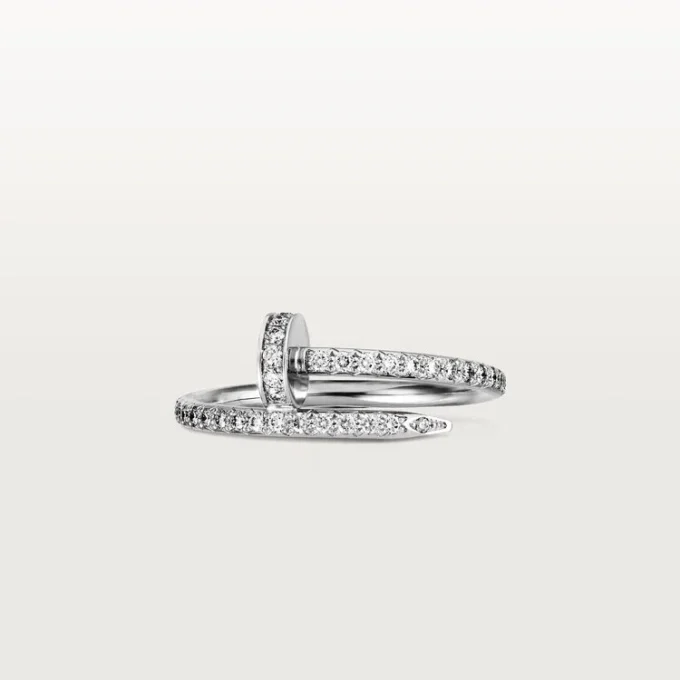 Anel Juste Un Clou – Ouro Branco, Diamantes – Cartier