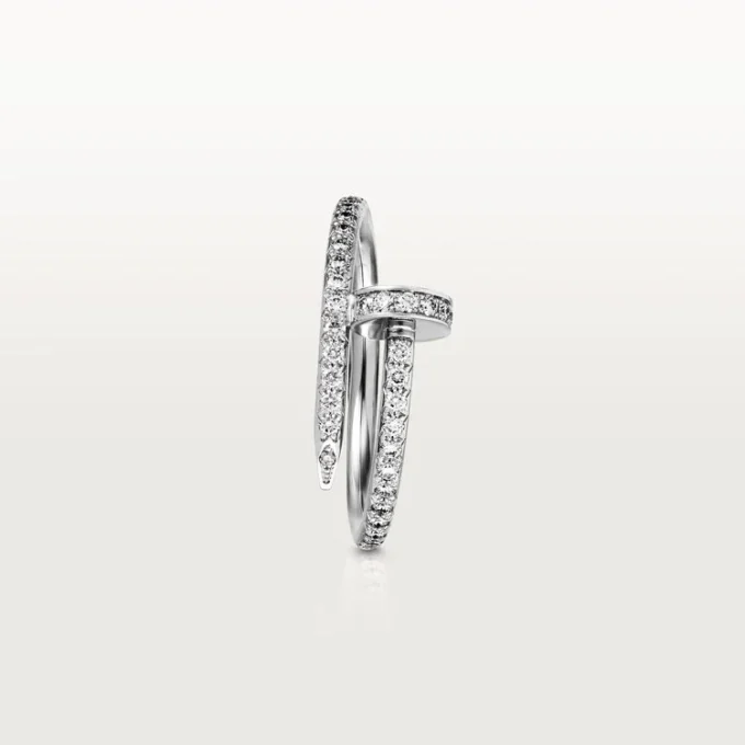 Anel Juste Un Clou – Ouro Branco, Diamantes – Cartier