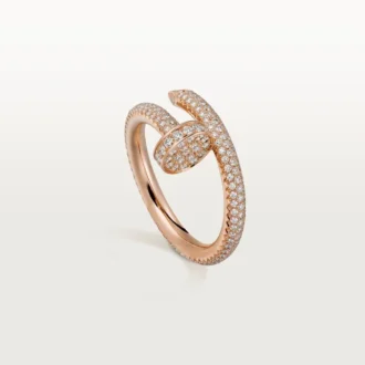 Anel Juste Un Clou – Ouro rosa, diamantes – Cartier