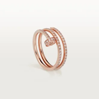 Anel Juste Un Clou – Ouro rosa, diamantes – Cartier