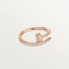 Anel Juste Un Clou – Ouro rosa, diamantes – Cartier