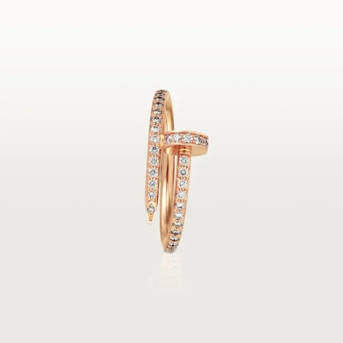 Anel Juste Un Clou – Ouro rosa, diamantes – Cartier