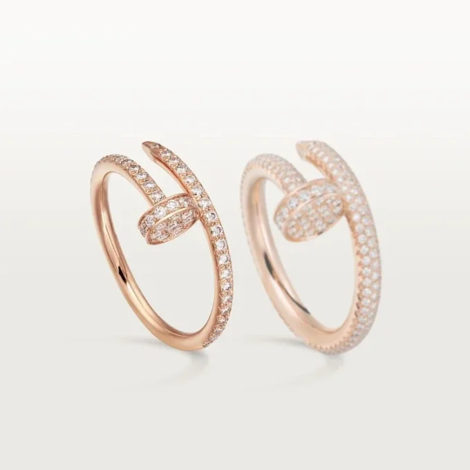 Anel Juste Un Clou – Ouro rosa, diamantes – Cartier