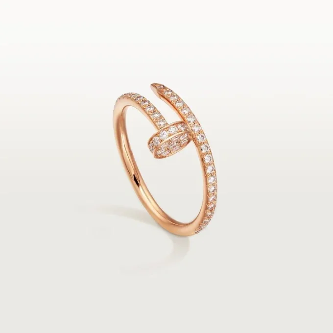Anel Juste Un Clou – Ouro rosa, diamantes – Cartier