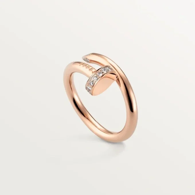 Anel Juste Un Clou – Ouro rosa, diamantes – Cartier