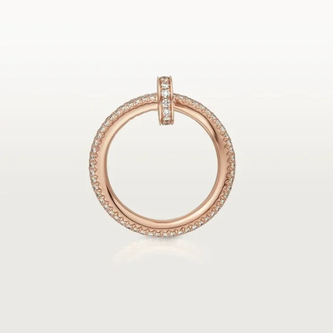 Anel Juste Un Clou – Ouro rosa, diamantes – Cartier
