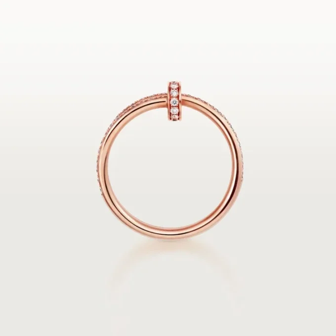 Anel Juste Un Clou – Ouro rosa, diamantes – Cartier