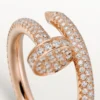 Anel Juste Un Clou – Ouro rosa, diamantes – Cartier