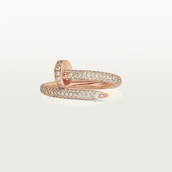 Anel Juste Un Clou – Ouro rosa, diamantes – Cartier