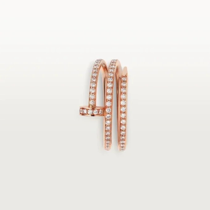 Anel Juste Un Clou – Ouro rosa, diamantes – Cartier