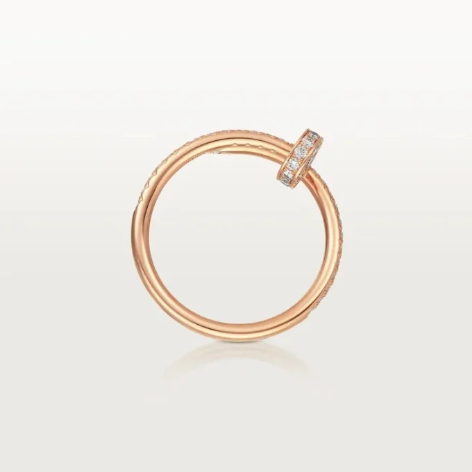 Anel Juste Un Clou – Ouro rosa, diamantes – Cartier