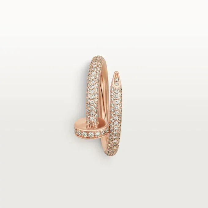 Anel Juste Un Clou – Ouro rosa, diamantes – Cartier