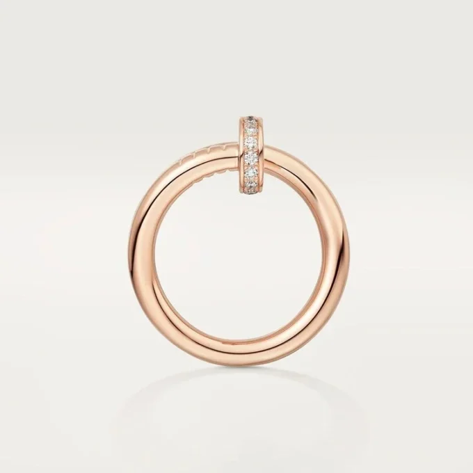 Anel Juste Un Clou – Ouro rosa, diamantes – Cartier