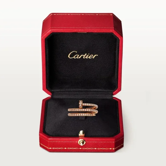 Anel Juste Un Clou – Ouro rosa, diamantes – Cartier