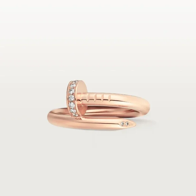 Anel Juste Un Clou – Ouro rosa, diamantes – Cartier
